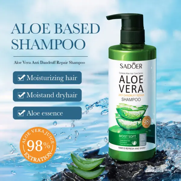 Get Flake-Free, Luscious Locks with Aloe Anti-dandruff Repair Shampoo - Nature’s Touch in Every Wash